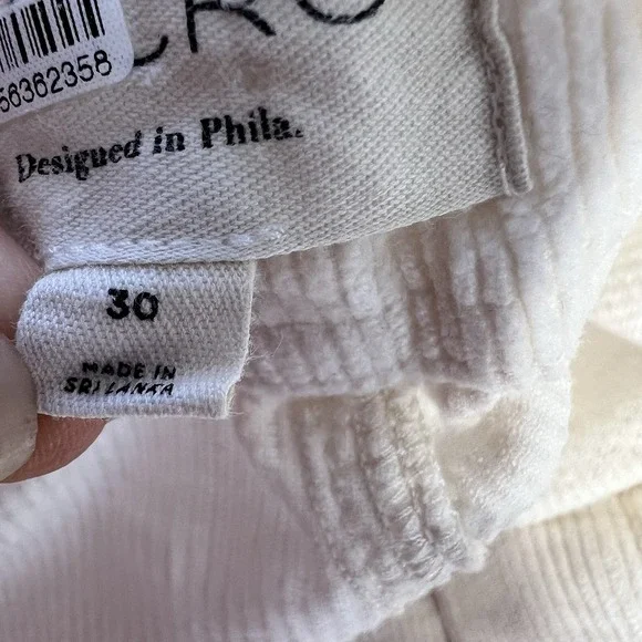 Pilcro Anthropologie The Kit Utility Wide Leg High Rise Corduroy Trousers Sz 30 - Picture 11 of 16